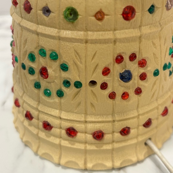 Vintage Multicolor lawnware lamp - Picture 5 of 9